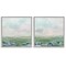 Stupell Industries Abstract Gradient Landscapes 2pc Framed Giclee Wall Art Set Design by June Erica Vess